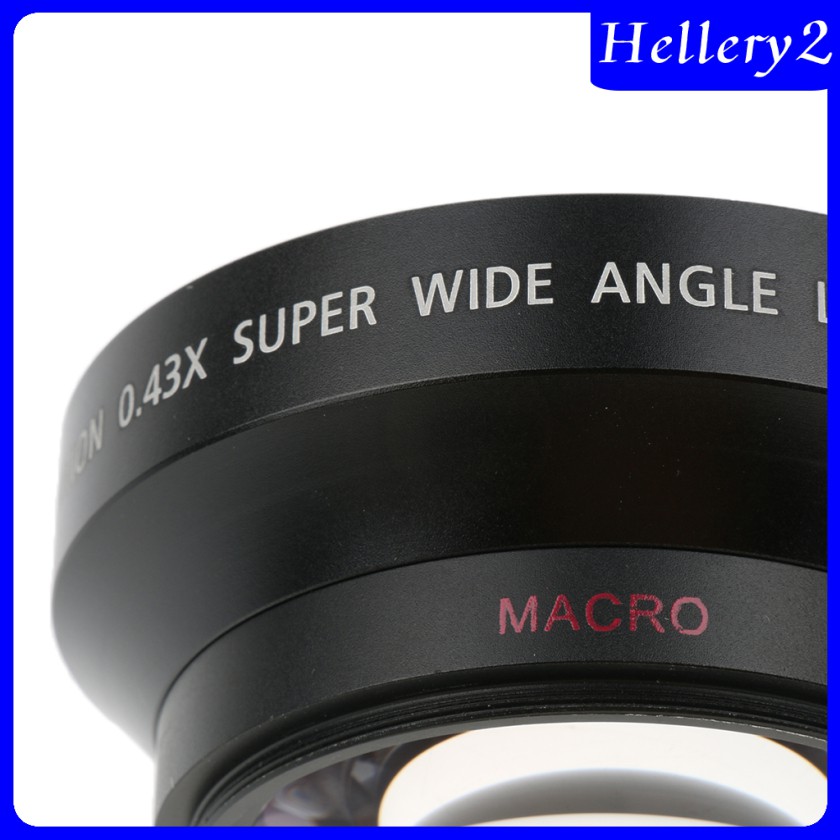 Ống Kính Góc Rộng 62mm 0.43x Cho Máy Ảnh Kĩ Thuật Số Canon Nikon Sony