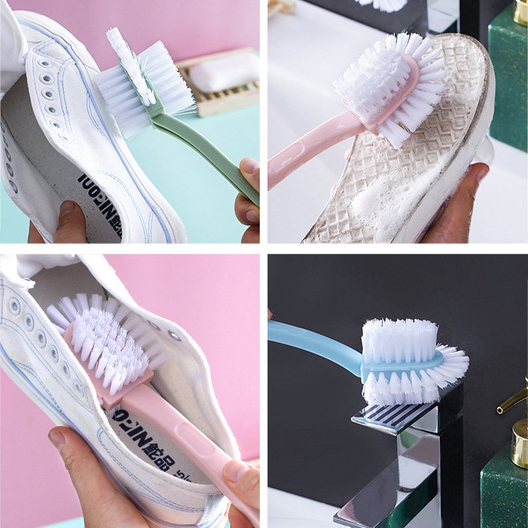 Bàn chải nhựa lông mềm chà giày 360 độ, vệ sinh đa năng tiện dụng