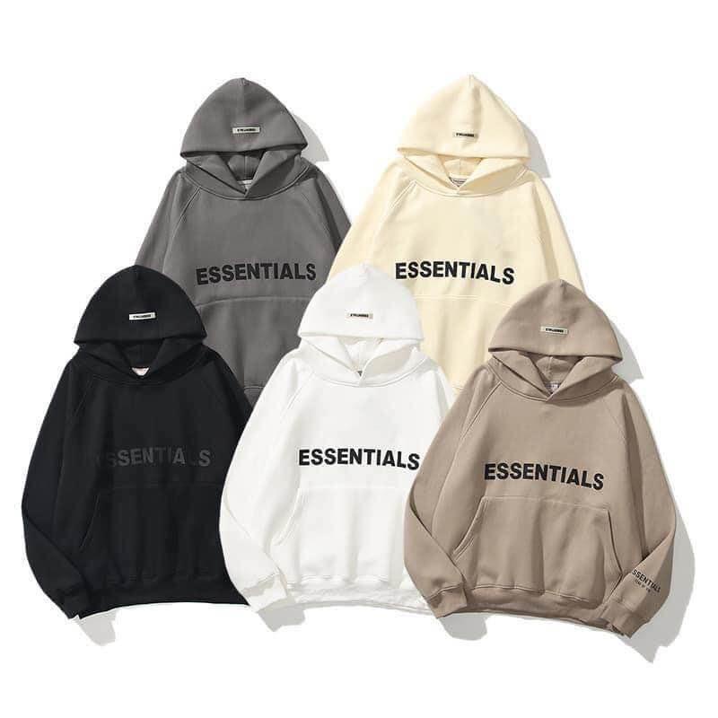 Áo Khoác Hoodie Nỉ Có Mũ Form Rộng ESSENTIALS Nhiều Màu Unisex Nam Nữ Ulzzang - Hàng mới về