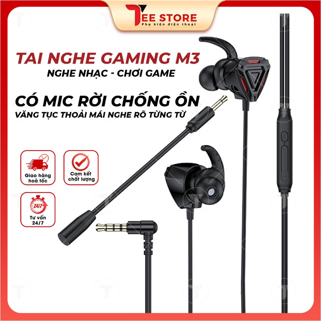 Tai nghe gameming, tay nghe gaming, tai nghe có dây gaming GM3 - TNGM3