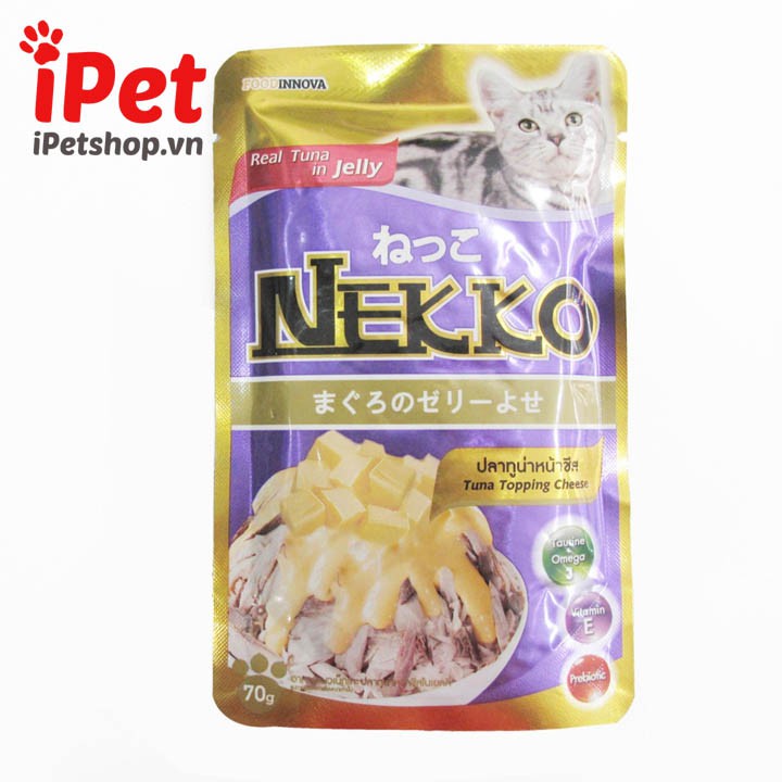 Thức Ăn Pate Cho Mèo Nekko Kèm Topping - iPet Shop