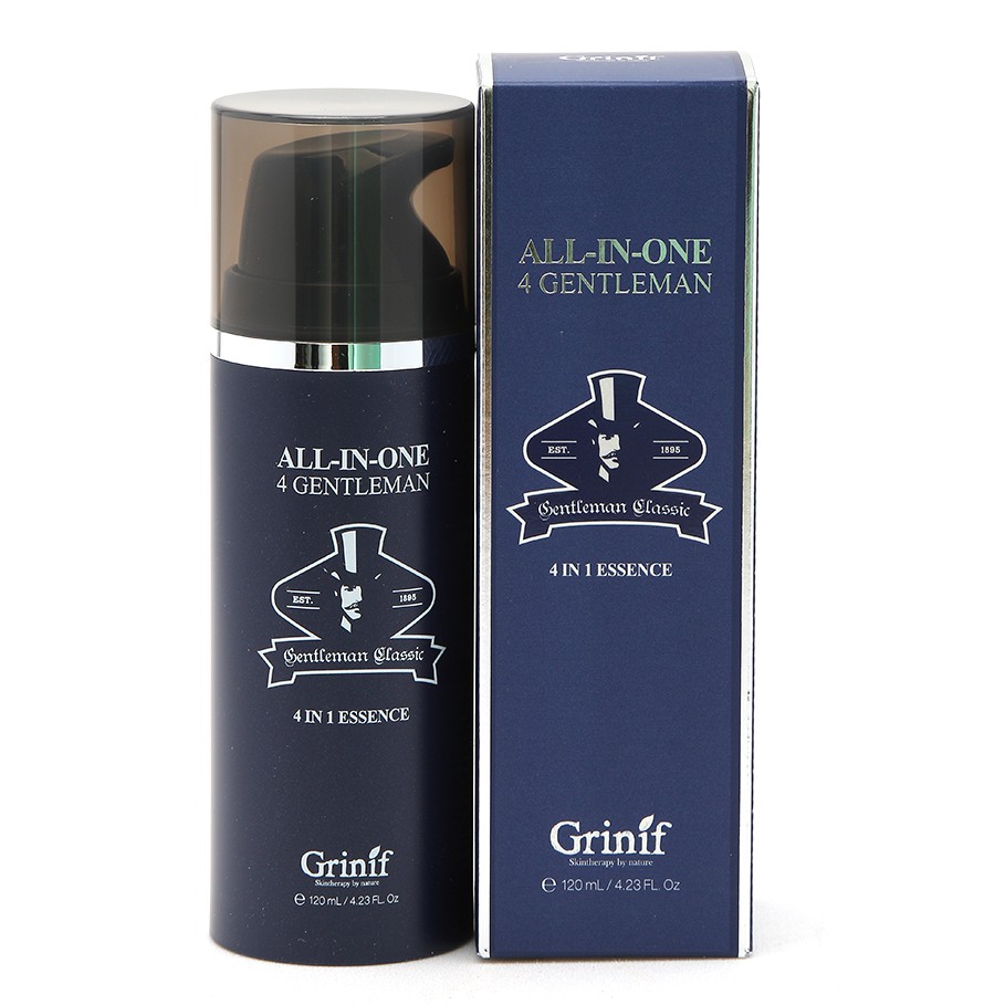 Kem dưỡng trắng da, chống lão hóa, dưỡng ẩm da 4 trong 1 cho nam giới GRINIF All In One 4 Gentleman 120ml ( Linhnam_SPA 