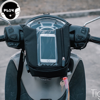 Túi Treo Đầu Ghi Đông Xe Máy Chiều Dọc Xem Google Map, Chứa Đồ, Chạy Grab - T23