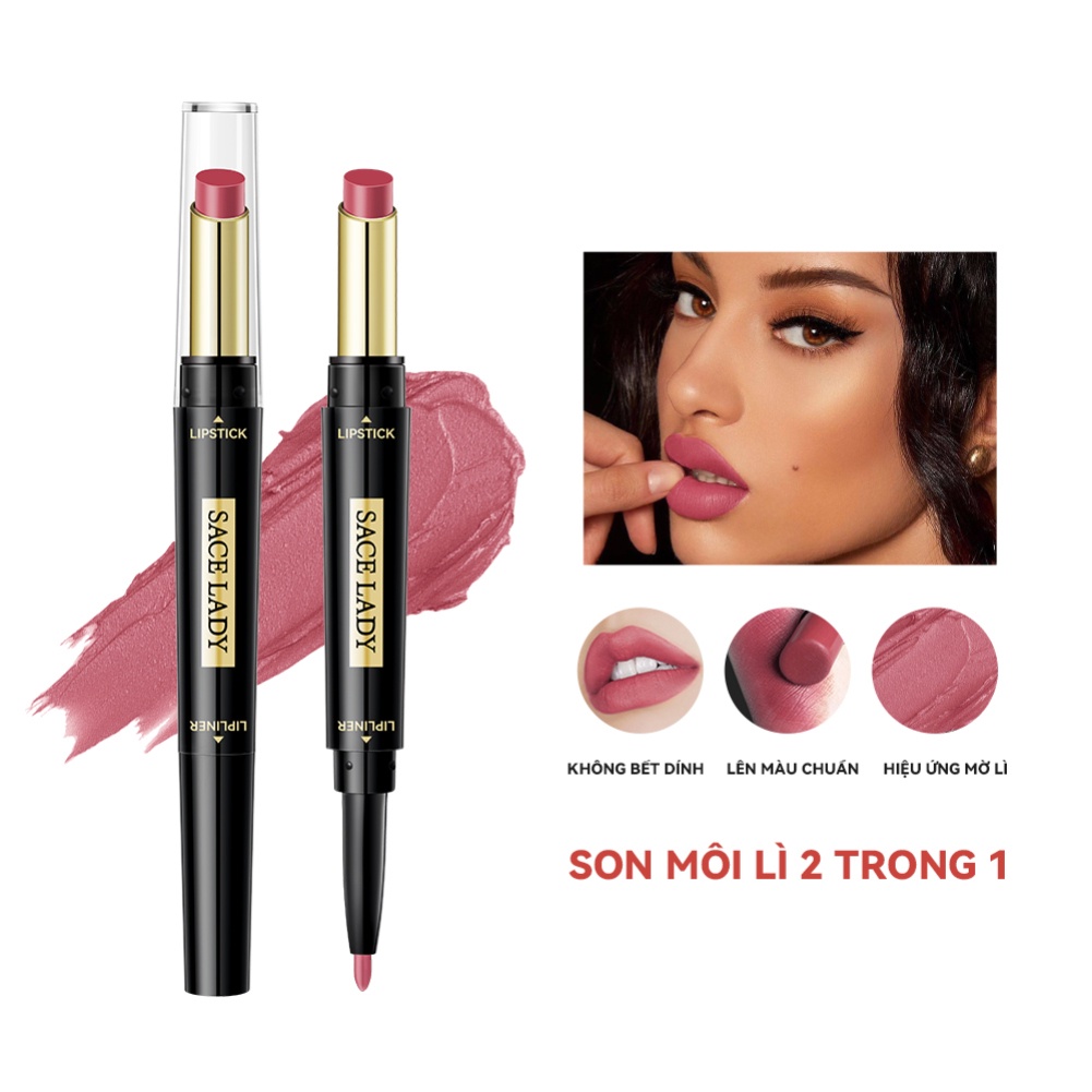 Sace LADY High Pigment Blush Silky Long Lasting Cheek Cosmetic Nhẹ Đất sét Phấn má hồng Trang điểm mặt
