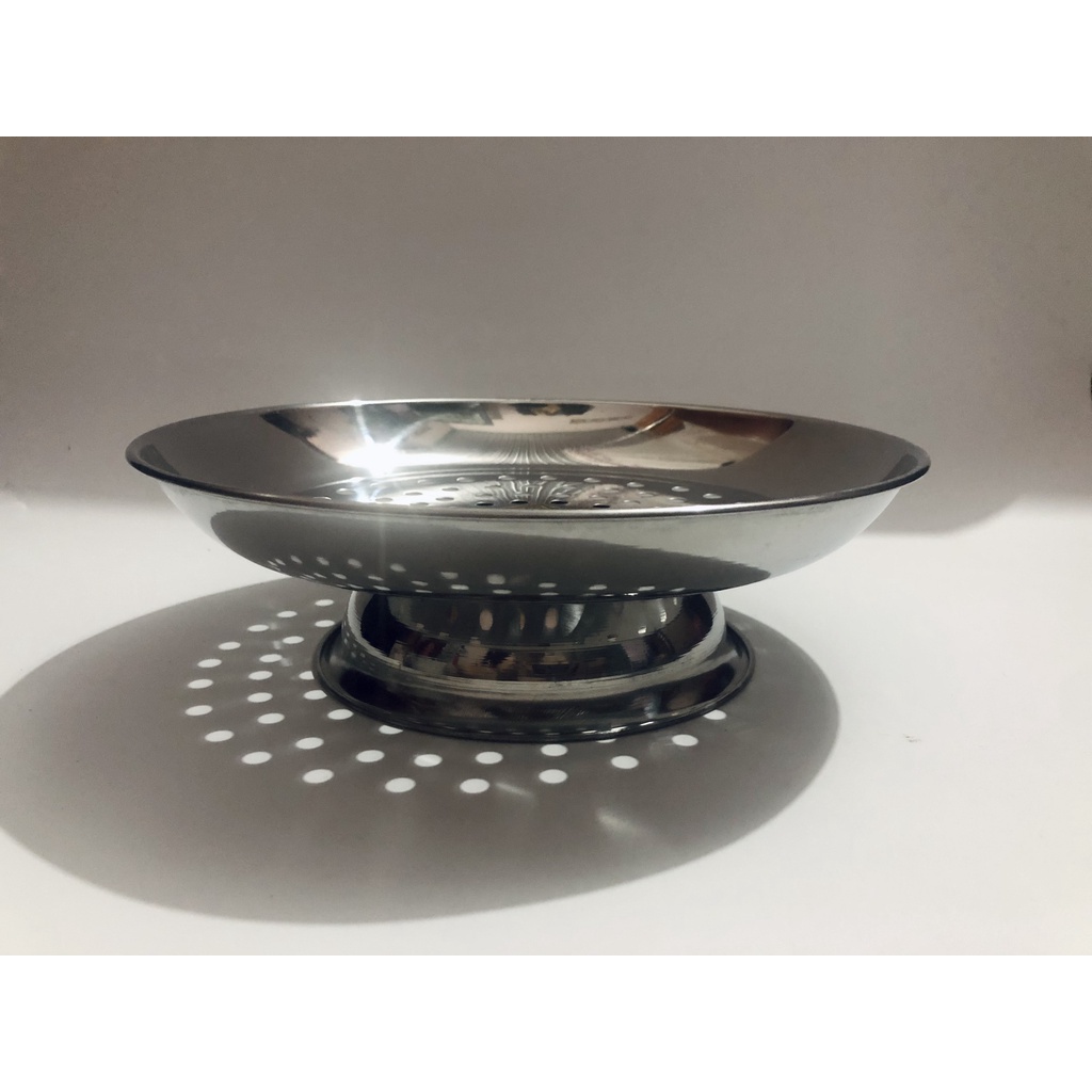 [Giá Sỉ] Vỉ hấp, dĩa hấp, xửng hấp inox có đế - Đồ xôi inox đa năng size 22cm 26cm