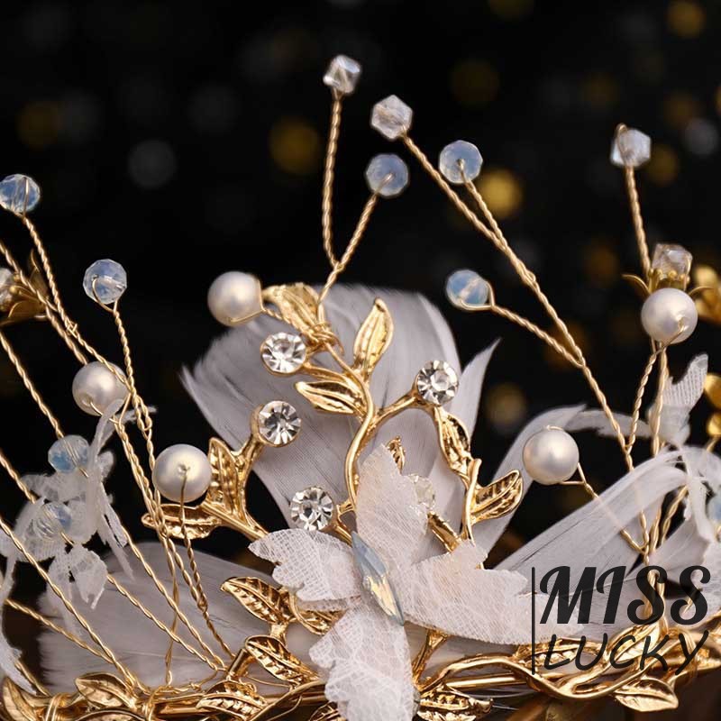 Vương miện cài tóc thời trang thanh lịch dành cho cô dâu