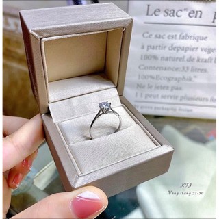 Nhẫn cầu hôn V_Trắng