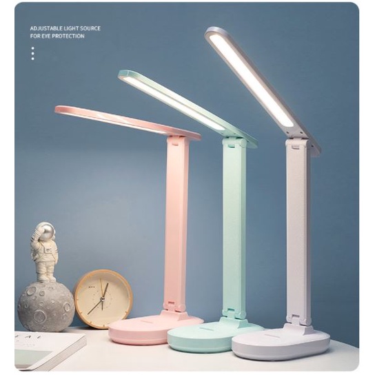 Đèn học để bàn sạc pin Bo Gou 7031 với 3 chế độ màu ánh sáng – dùng được nguồn từ sạc dự phòng