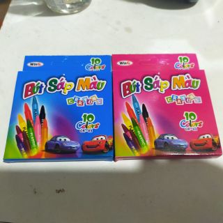 Hộp bút sáp màu crayons hộp 10 cây