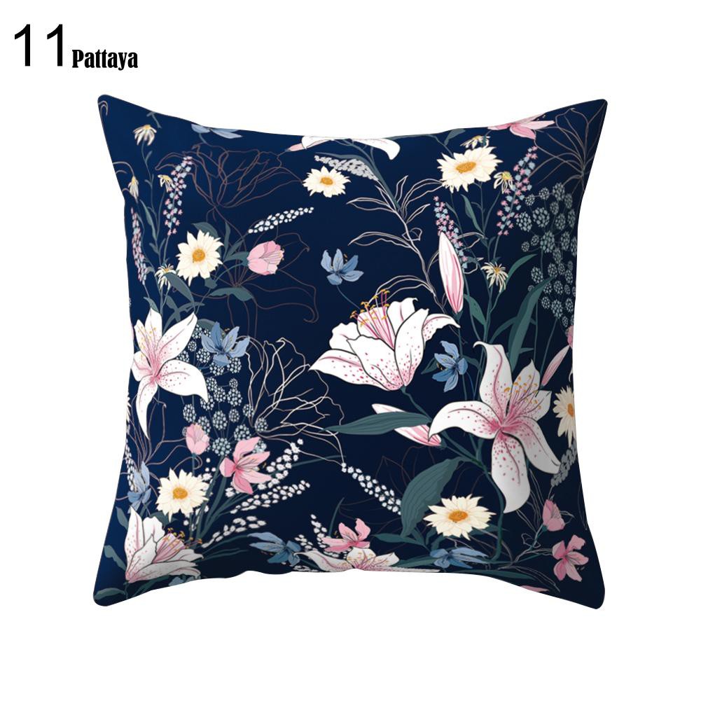 Vỏ gối sofa họa tiết hoa lá xinh xắn 45cmx45cm | BigBuy360 - bigbuy360.vn