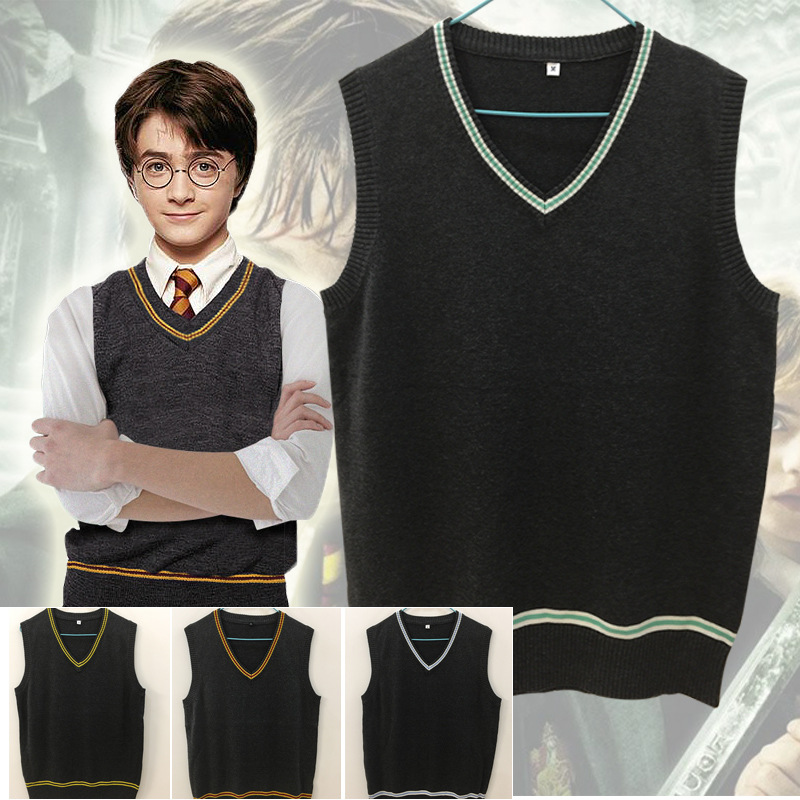 Áo sweater không tay phong cách Harry Potter thời trang