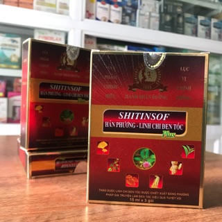 Dầu Gội Đen Tóc Shitinsof Hán Phương Linh Chi Plus ( hộp 3 gói)