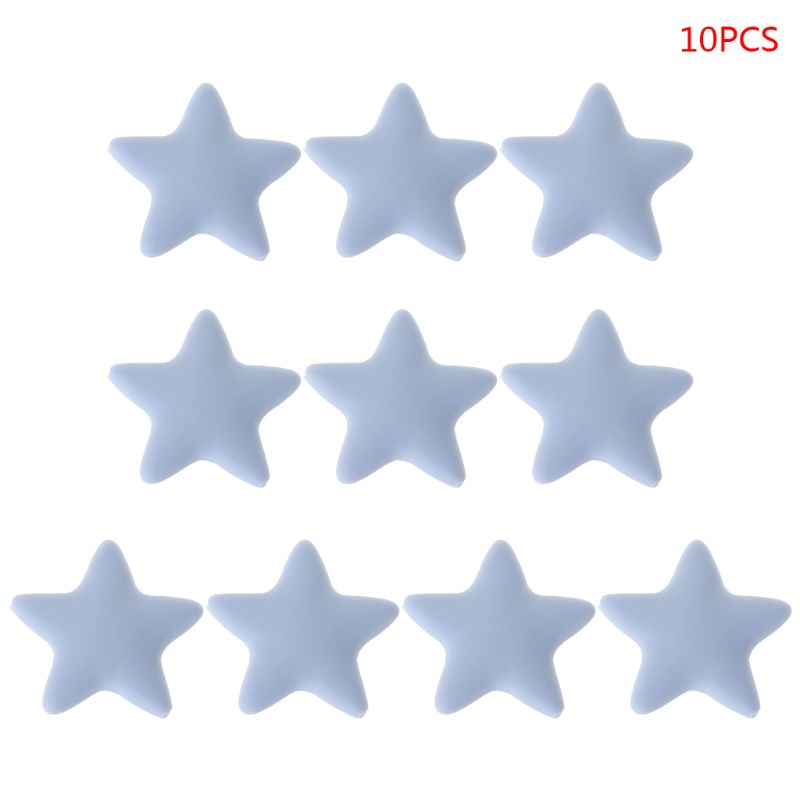 Bộ 10 Hạt Silicone Dùng Cho Bé Sơ Sinh Mọc Răng DIY