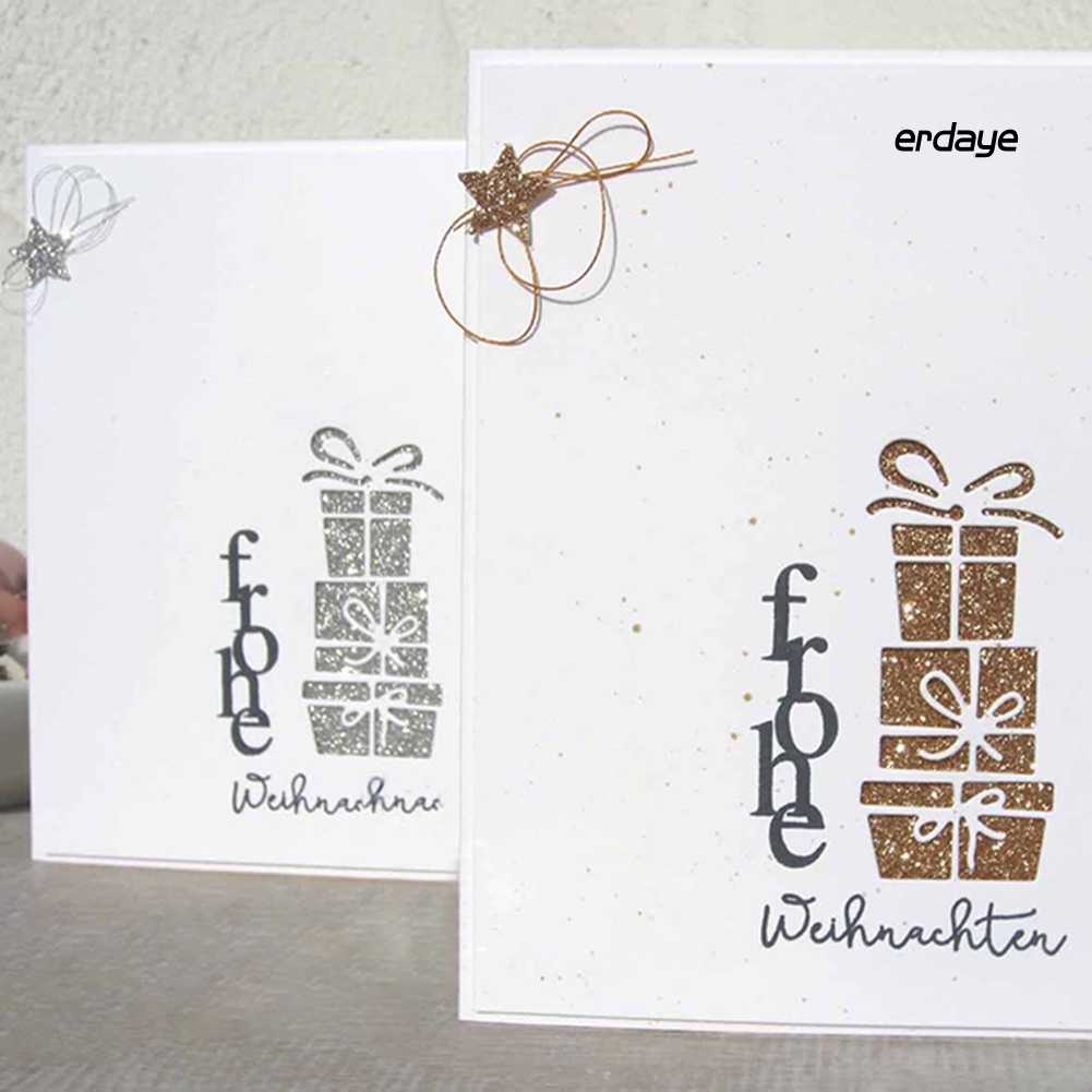 Khuôn cắt giấy làm từ kim loại hình hộp quà trang trí sổ thủ công