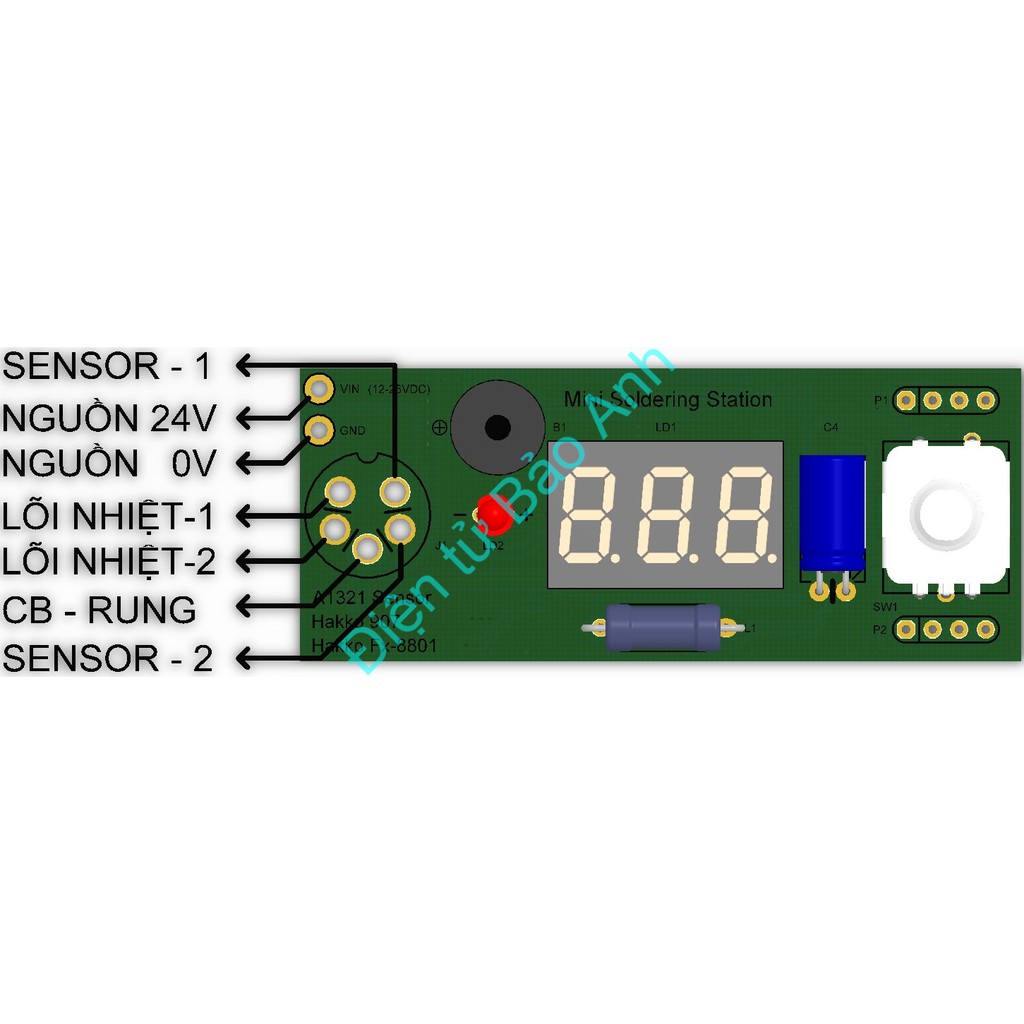 Mạch điều khiển trạm hàn sensor A1321