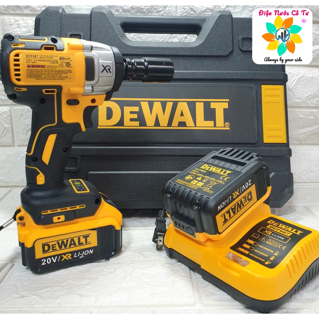Máy Siết Bulong Không Chổi Than 20v Dewalt (mạnh - đẹp - bền)