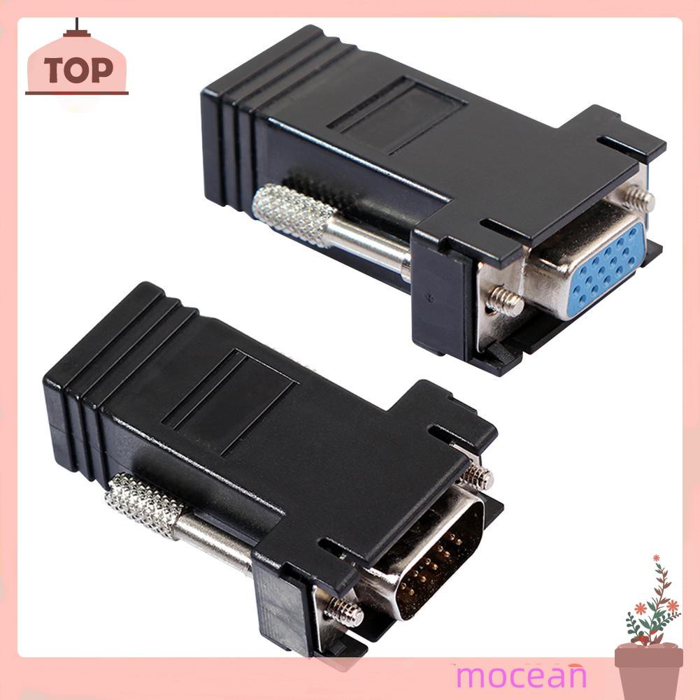 Bộ Chuyển Đổi Vga Dương Sang Lan Cat5 Cat5E / 6 Rj45 Ethernet Female