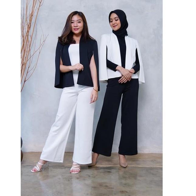 ☁ Áo Khoác Blazer Họa Tiết Đôi Cánh size L Thời Trang Công Sở Cho Nữ | BigBuy360 - bigbuy360.vn