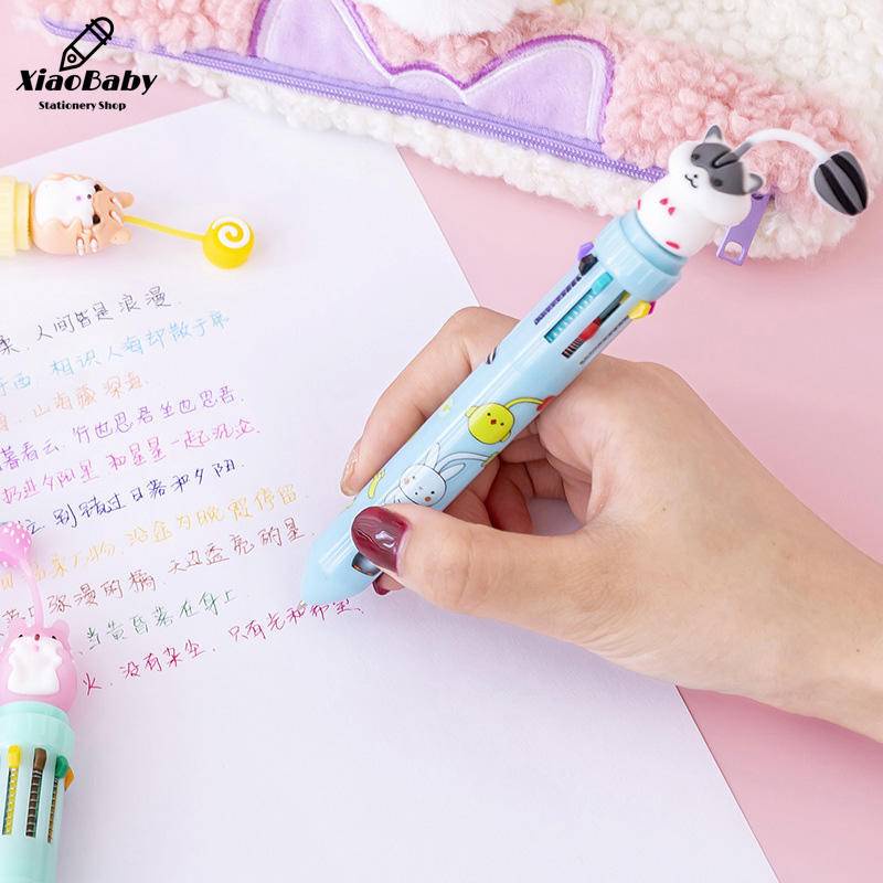 Bút Bi 10 Trong 1 Họa Tiết Hoạt Hình Dễ Thương Bắt Mắt Sành Điệu