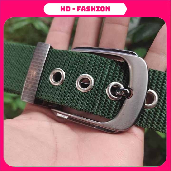Thắt Lưng Nam - Dây Nịt Nam Vải Dù Siêu Bền Xỏ Lỗ Đóng Khoen, Phong Cách Lính Phù Hợp Với Mọi Lứa Tuổi