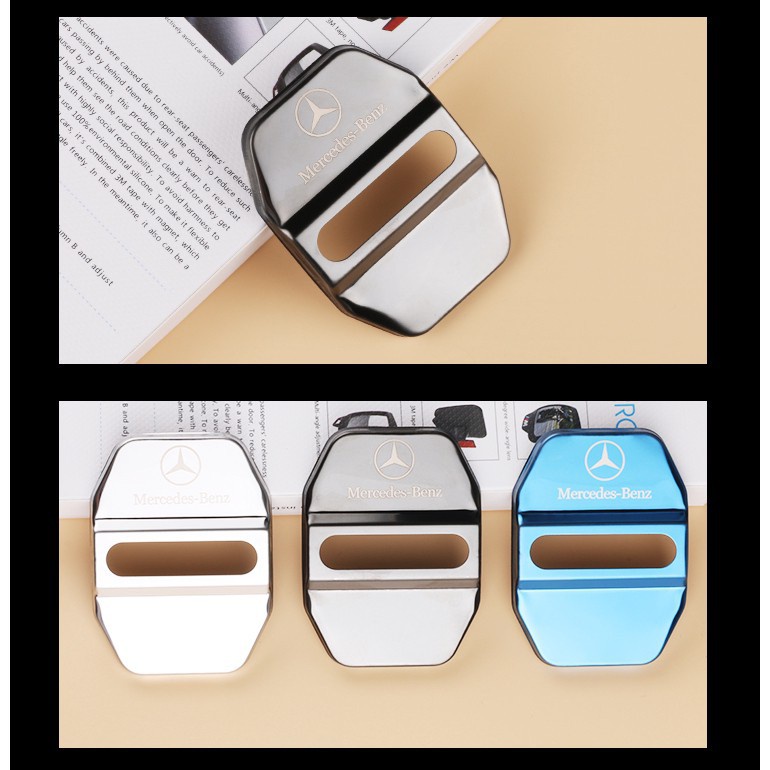 Set 4 Nắp Đậy Ổ Khóa Cửa Xe Hơi BENZ GLC GLC Ốp