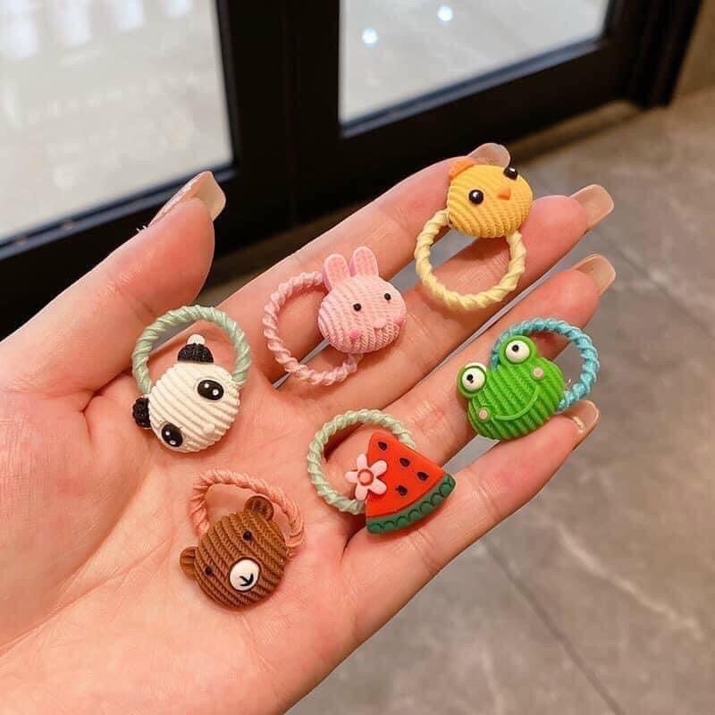 Sét 50 dây buộc tóc hàn quốc dễ thương cho bé gái