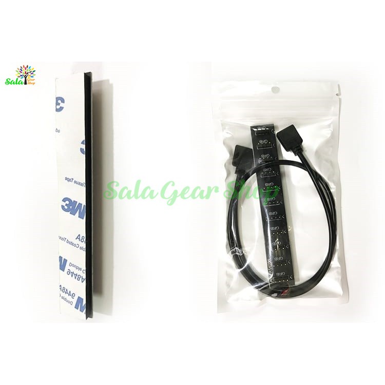 Bộ hub mở rông chân led ARGB 5v 3pin, RGB 12v 4pin 1 ra 10