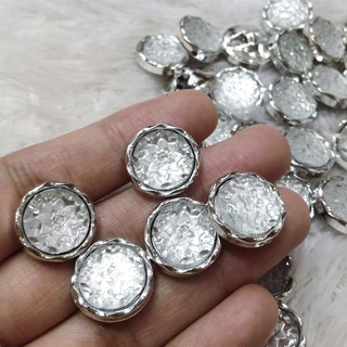 Cúc áo hoa trà khuy dạ kiểu vân hoa 3d đính kết trang phục size 1.5cm
