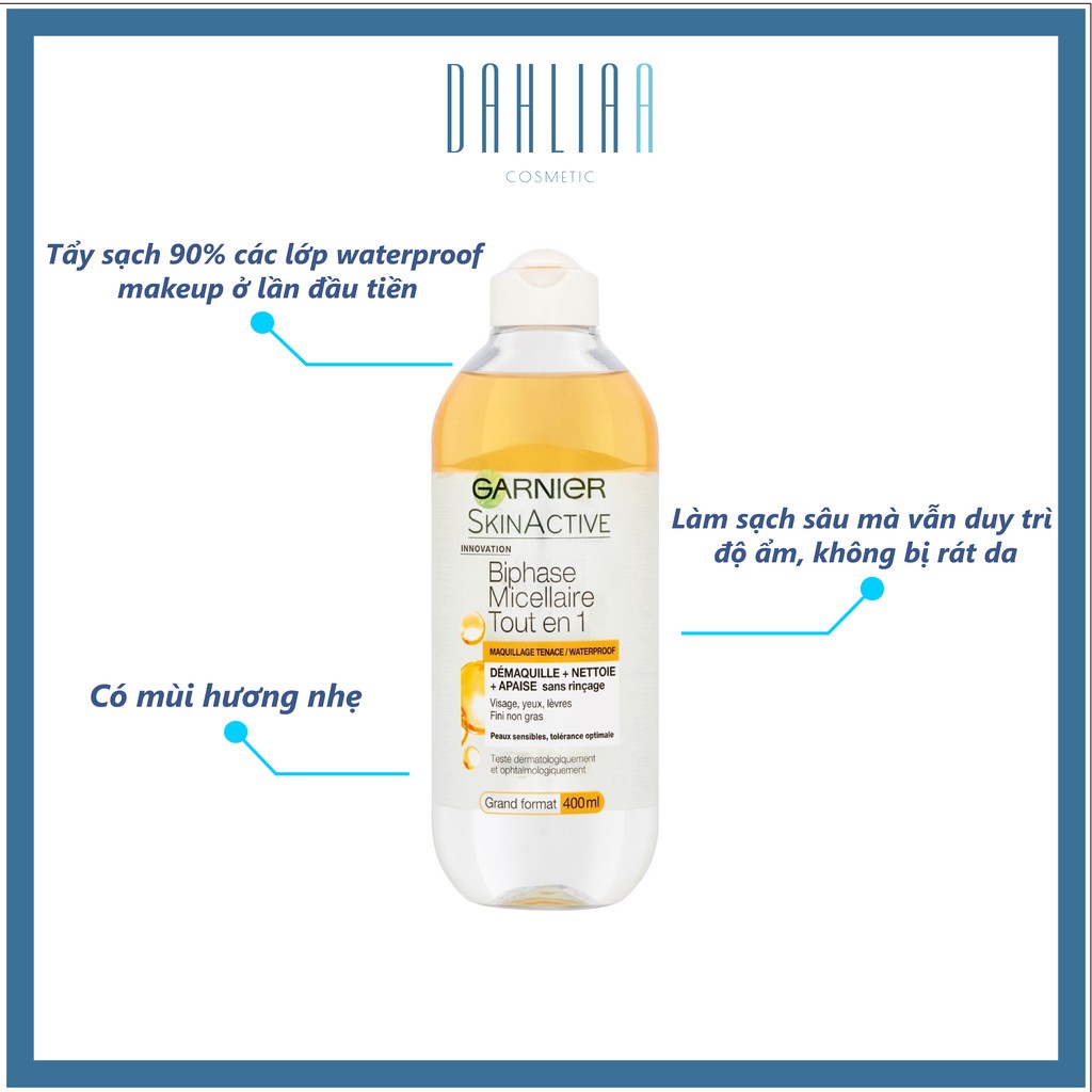 Nước tẩy trang GARNIER 400ml [Kèm Ảnh thật + Video] | BigBuy360 - bigbuy360.vn