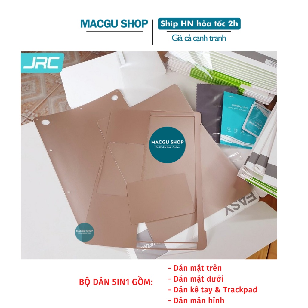 BỘ DÁN MACBOOK 5IN1 JRC-độ bền cao, chống xước tốt