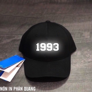 Nón kết nón lưỡi trai phản quang in năm sinh theo yêu cầu