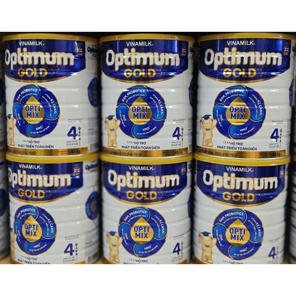 Sữa bột optimum số 4 trọng lượng 1450gram