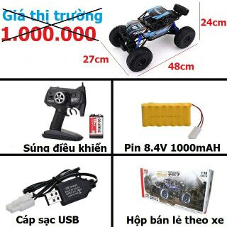 xe địa hình mz 2837 1:10 điều khiển từ xa 4wd siêu lớn 48cm