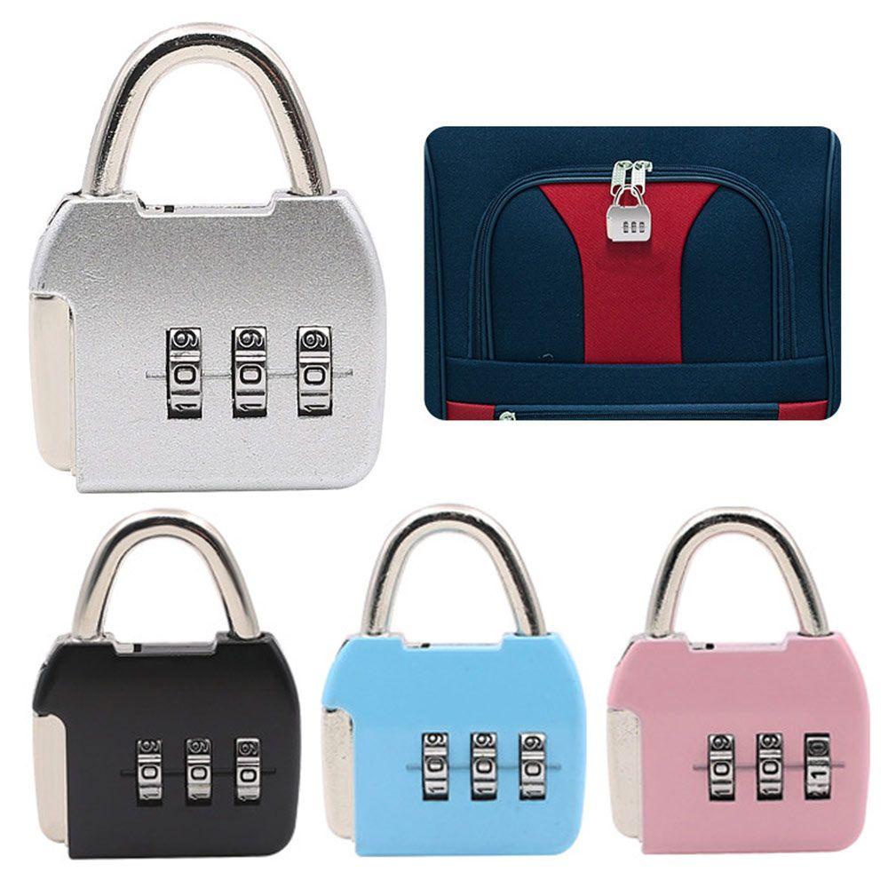Set 1 Ổ Khóa Hành Lý Mini 3 Chữ Số
