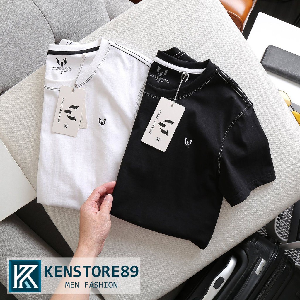 Áo thun nam cổ tròn cotton MARC BASIC đơn giản thời trang cao cấp KENSTORE89 ATP120