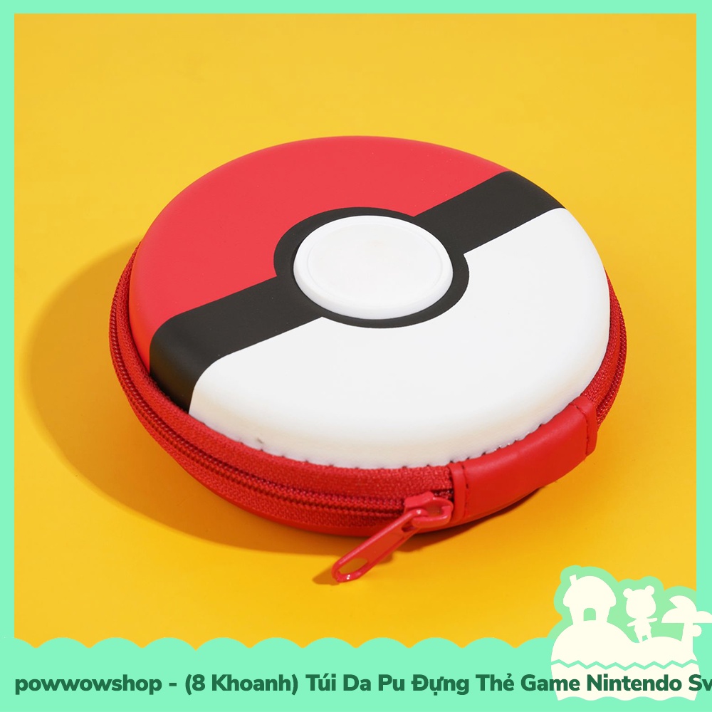 [Sẵn VN - Hỏa Tốc] (8 Chỗ) Túi Mini Da Pu Đựng Thẻ Game Nintendo Switch OLED/V1/V2/LITE Mẫu Poke