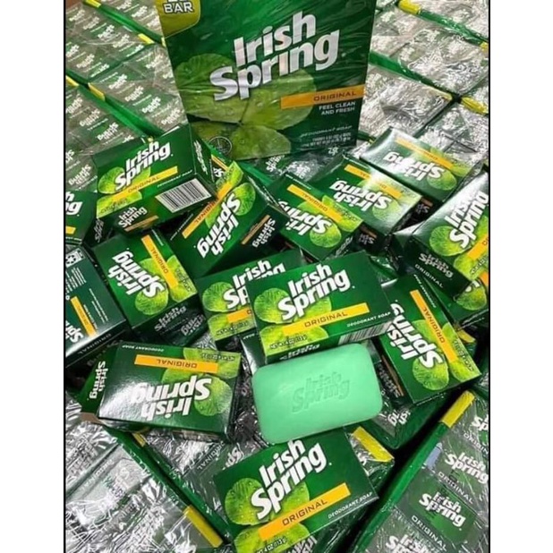 Lốc Xà Bông Cục Diệt Khuẩn Irish Spring Deodorant Soap Original 106g