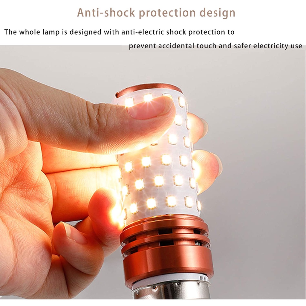 Super Bright Led Energy Saving Bulb / E14 E27 Screw Mouth Three-Color Dimming Halogen Light