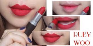Son Mac retro matte lipstick màu Chilli, ruby woo