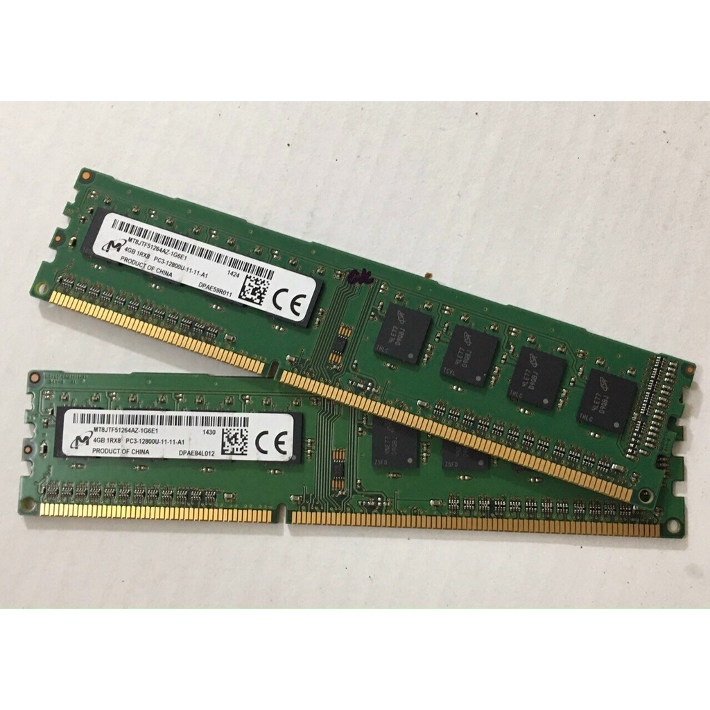 RAM 4GB 8gb máy bộ DDR3 DDR4 buss 1600, 2400 PC KHÔNG KÉN MAIN GẮNG LÀ CHẠY - rẻ vô địch BH 12T