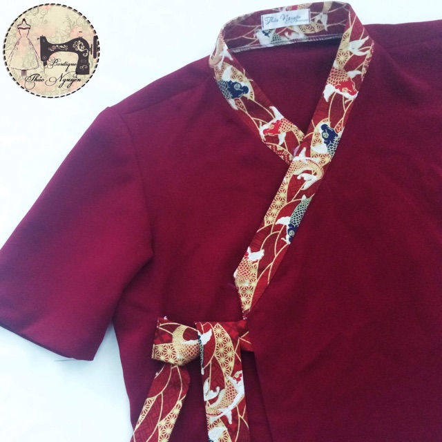 Áo Hanbok viền vải Nhật