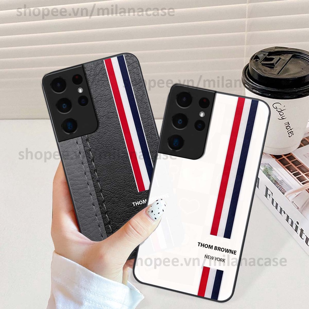 Ốp Samsung S21 Ultra in hình các thương hiệu nổi tiếng trẻ trung thể thao cá tính