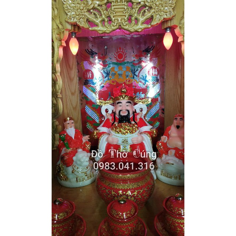 Bộ đồ thờ thần tài Cao Cấp size lớn