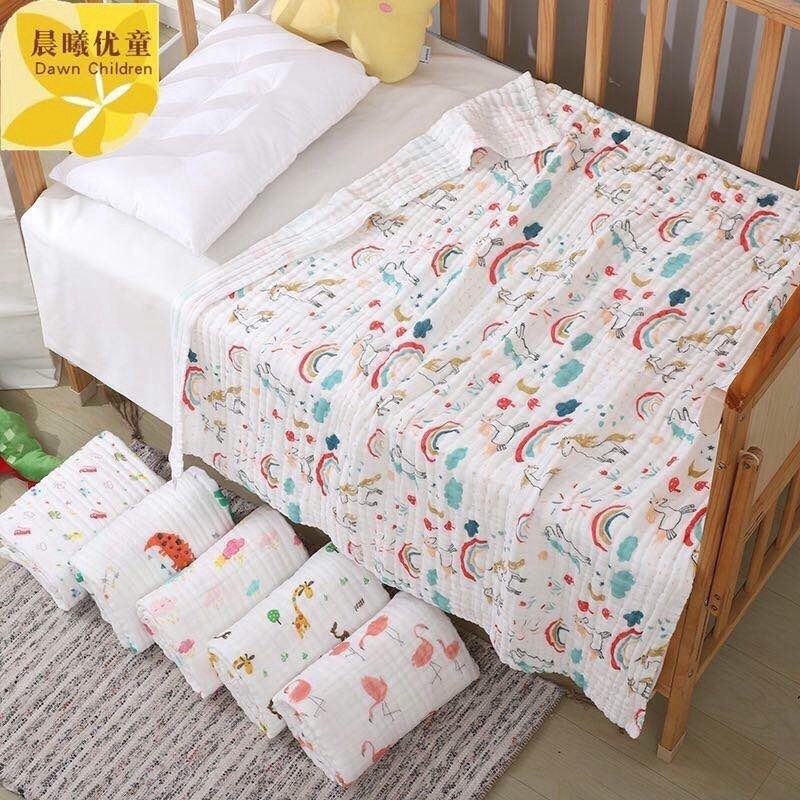 Chăn Hè Cho Bé Cotton Gân Tăm Nhăn Thoáng Mát 6 Lớp Mềm Mại A02