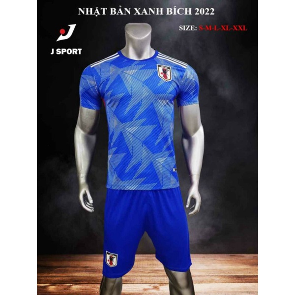 BỘ ĐỒ ĐÁ BANH ĐỘI TUYỂN NHẬT XANH MỚI NHẤT 2023