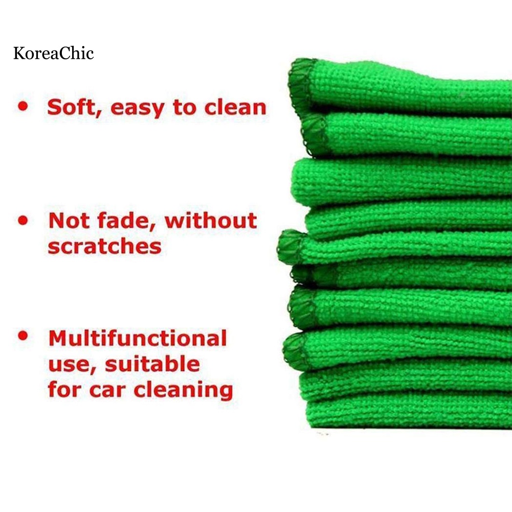Set 10 khăn lau xe hơi mềm mại kích thước 25x25cm