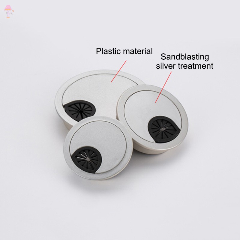Nắp đậy lỗ luồn dây điện bằng nhựa cho bàn làm việc văn phòng tiện dụng