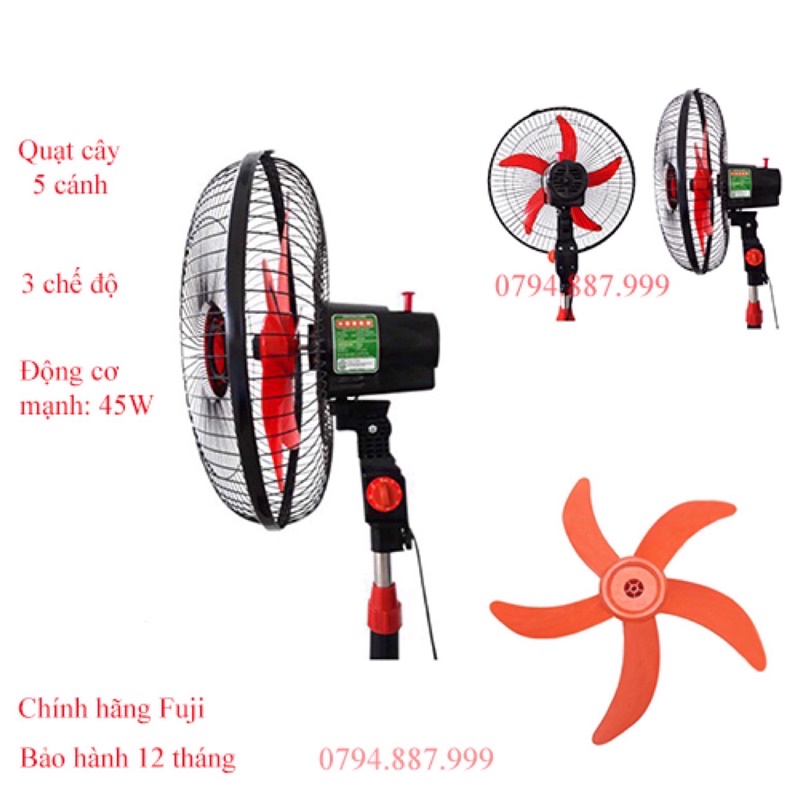 💥MIỄN PHÍ SHIP💥 Quạt cây Lỡ Fuji 5 cánh Công suất 45w - bảo hành 12 tháng