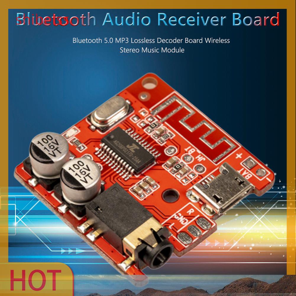 Shibelss Bluetooth Audio Receiver Board Bluetooth 5.0 MP3 Lossless Decoder Module