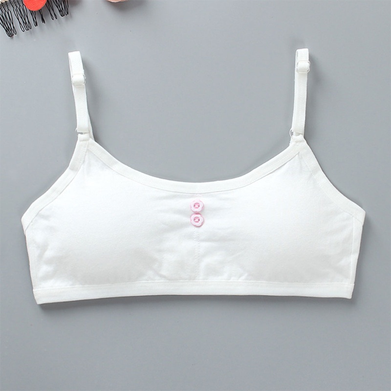 Áo Lót Hai Dây Bằng Vải Cotton Mỏng Dành Cho Bé Gái Tuổi Teen